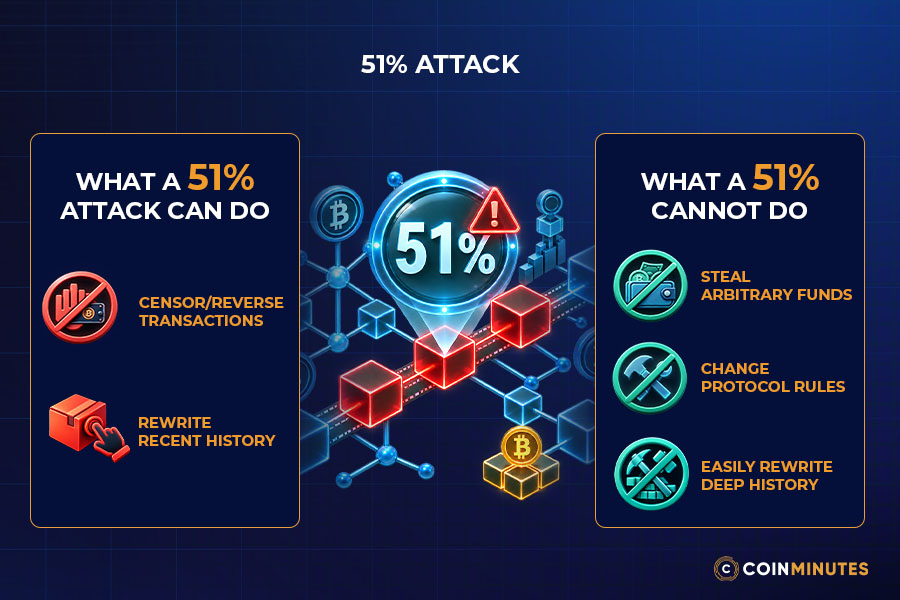 Can 51% Attacks or Forks Change Blockchain History?