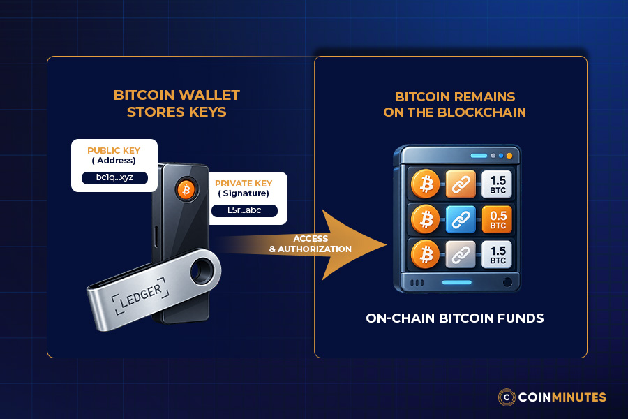 What Does a Bitcoin Wallet Actually Store?