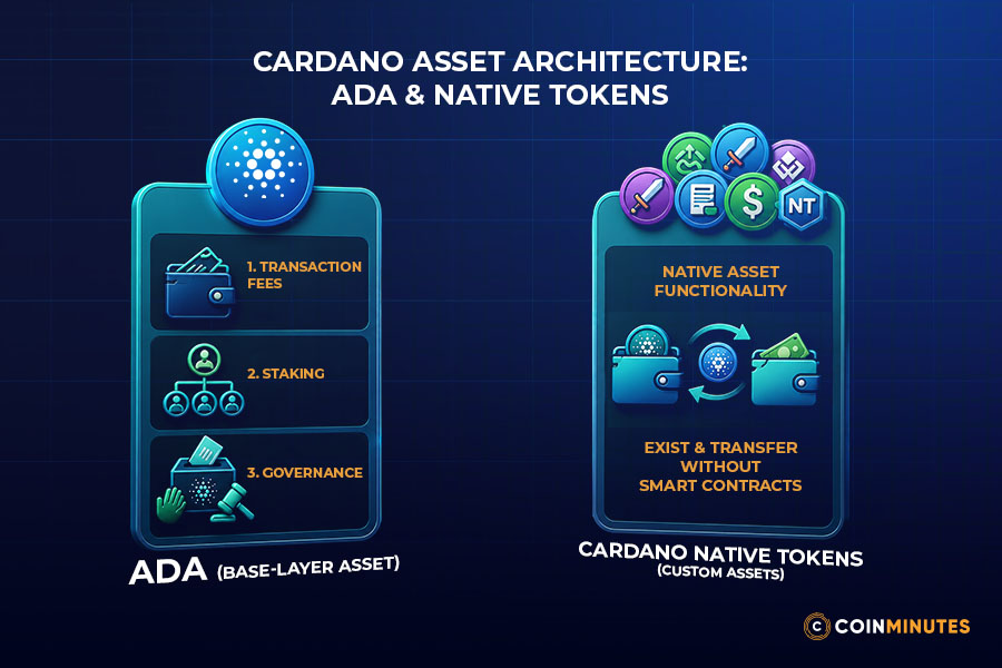 ADA vs. Tokens Issued on Cardano