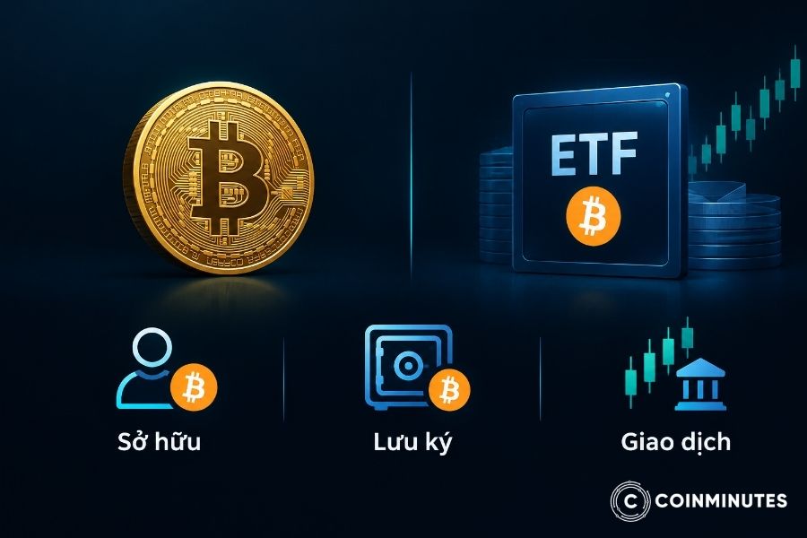 Bitcoin ETF khác gì so với mua Bitcoin trực tiếp?