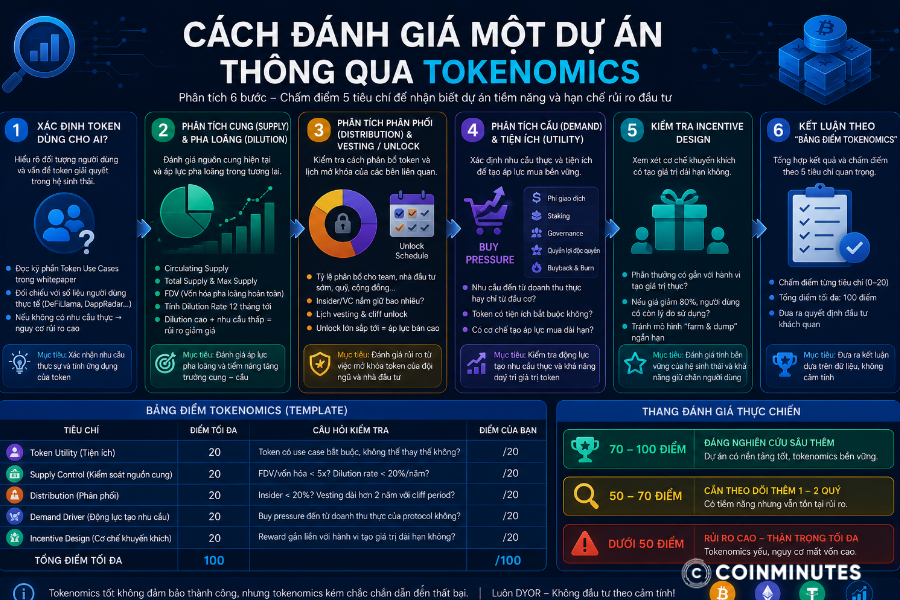 Cách đánh giá một dự án thông qua Tokenomics