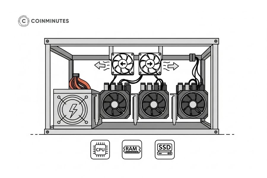 Complete mining rig setup requirements