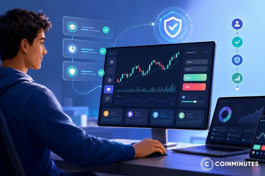 chọn sàn crypto có giao diện thân thiện cho người mới