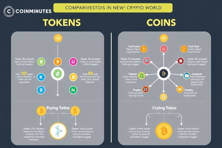 phân biệt coin và token