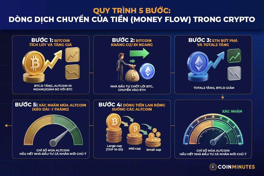 theo dõi chỉ số mùa altcoin bằng Money Flow