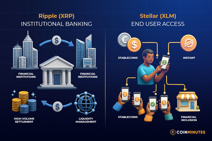 Stellar (XLM) vs Ripple (XRP)