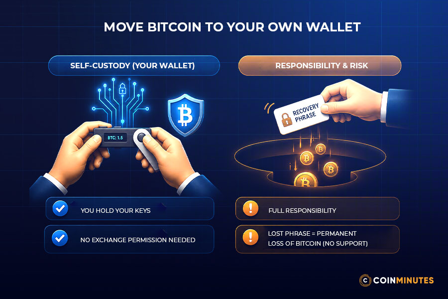 Option 2: Move Bitcoin to Your Own Wallet