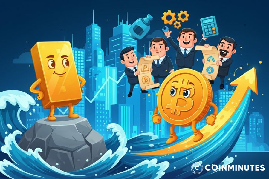 so sánh vàng và btc