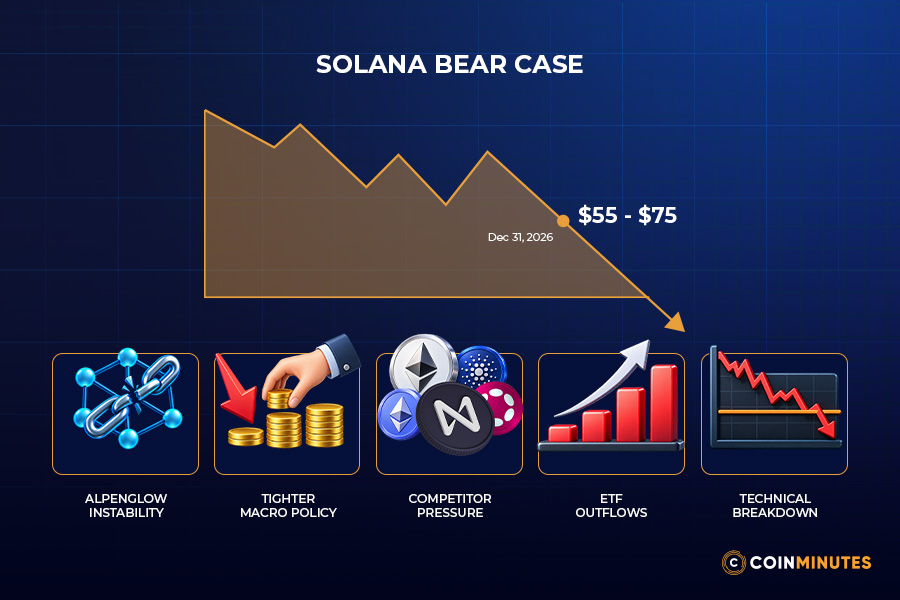 Bear Case: How Far Could SOL Fall if Conditions Deteriorate?
