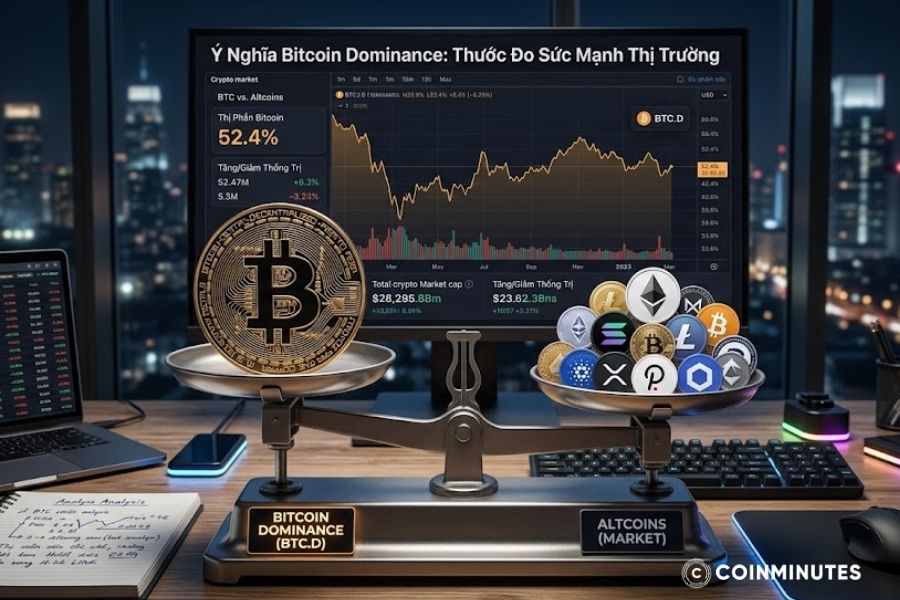 Bitcoin Dominance là một công cụ hữu ích để đánh giá hướng đi của thị trường crypto