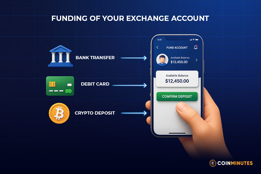 Step 3: Deposit Funds (Bank Transfer, Card, or Crypto)