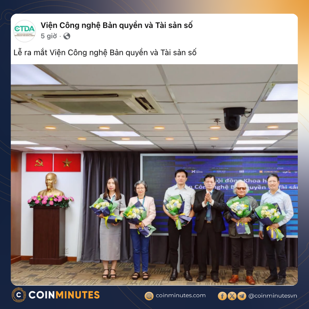 2 sếp lớn Coin98 trở thành sếp tại Viện Công nghệ Bản quyền và Tài sản số. Bước tiến mới trong phát triển lĩnh vực BLOCKCHAIN tại Việt Nam