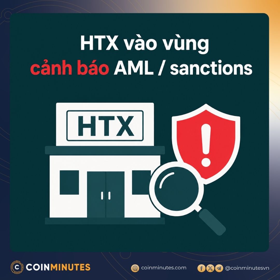 HTX bị đẩy vào vùng cảnh báo AML/sanctions sau các cáo buộc liên quan dòng tiền Nga