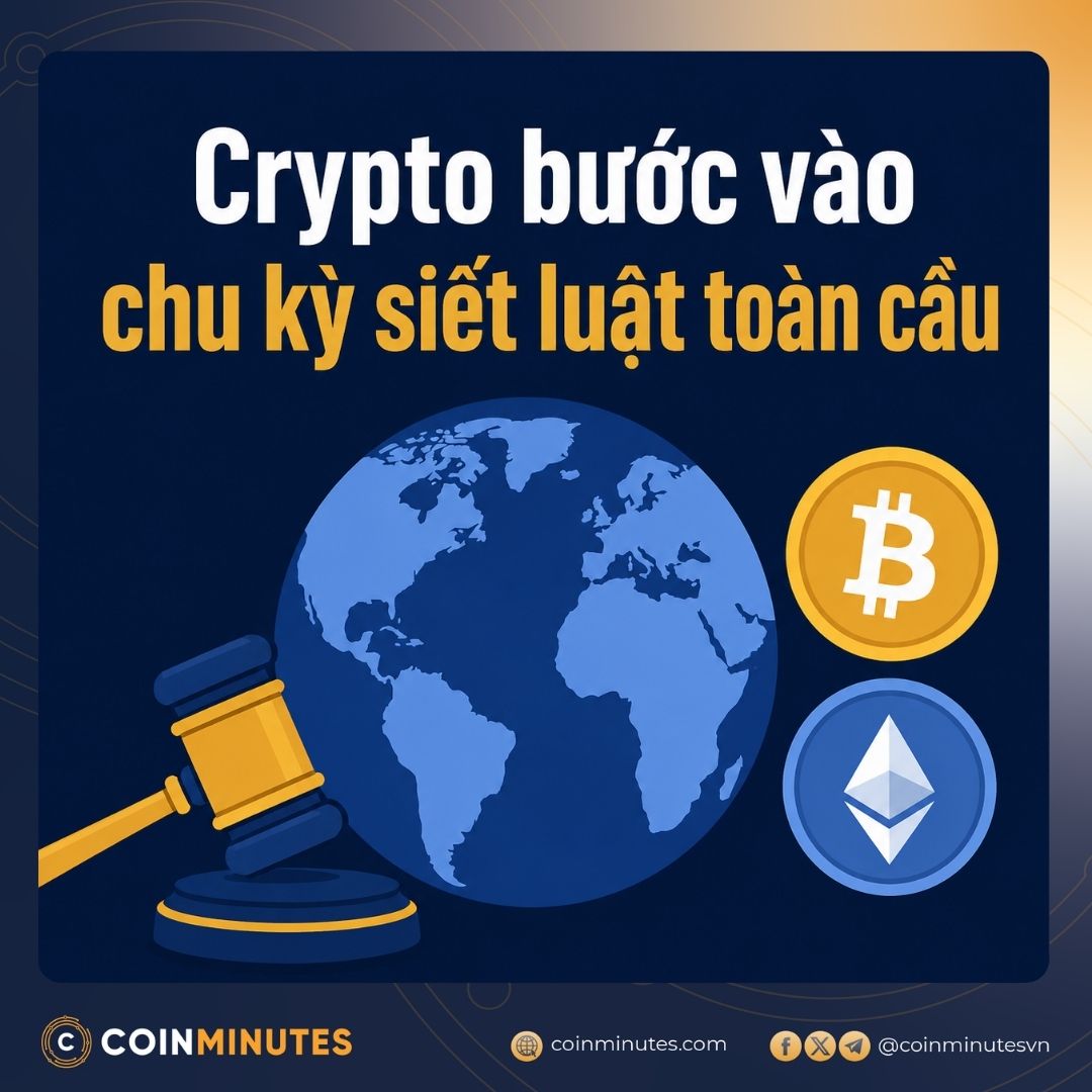 Bức tranh chung: Crypto đang bước vào chu kỳ siết luật toàn cầu