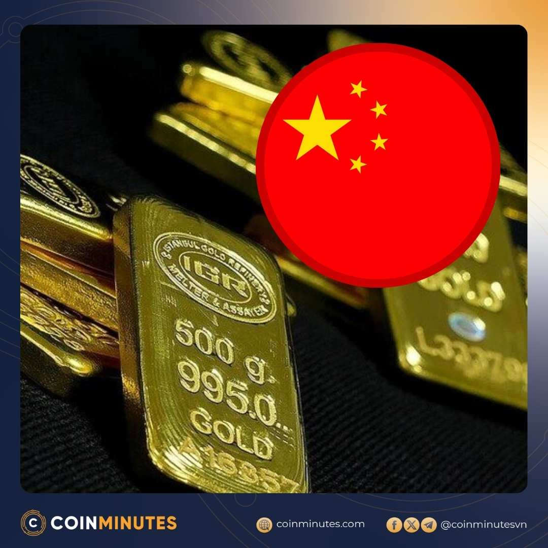 Trung Quốc tiếp tục gom gần 20 tấn vàng dự trữ trong tháng 7, nối dài chuỗi mua vàng liên tiếp trong 21 tháng.