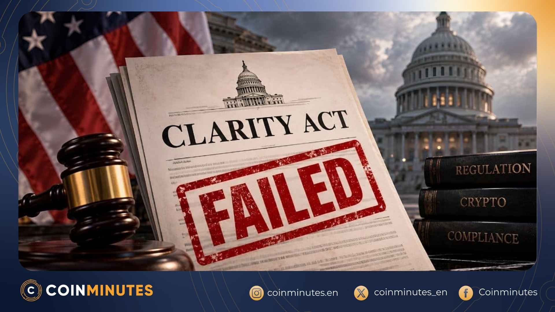 US Senate fails to advance the Crypto Clarity Act