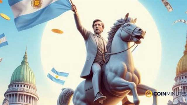 Argentina's president Javier Milei promotes Bitcoin and currency competition | Coinminutes