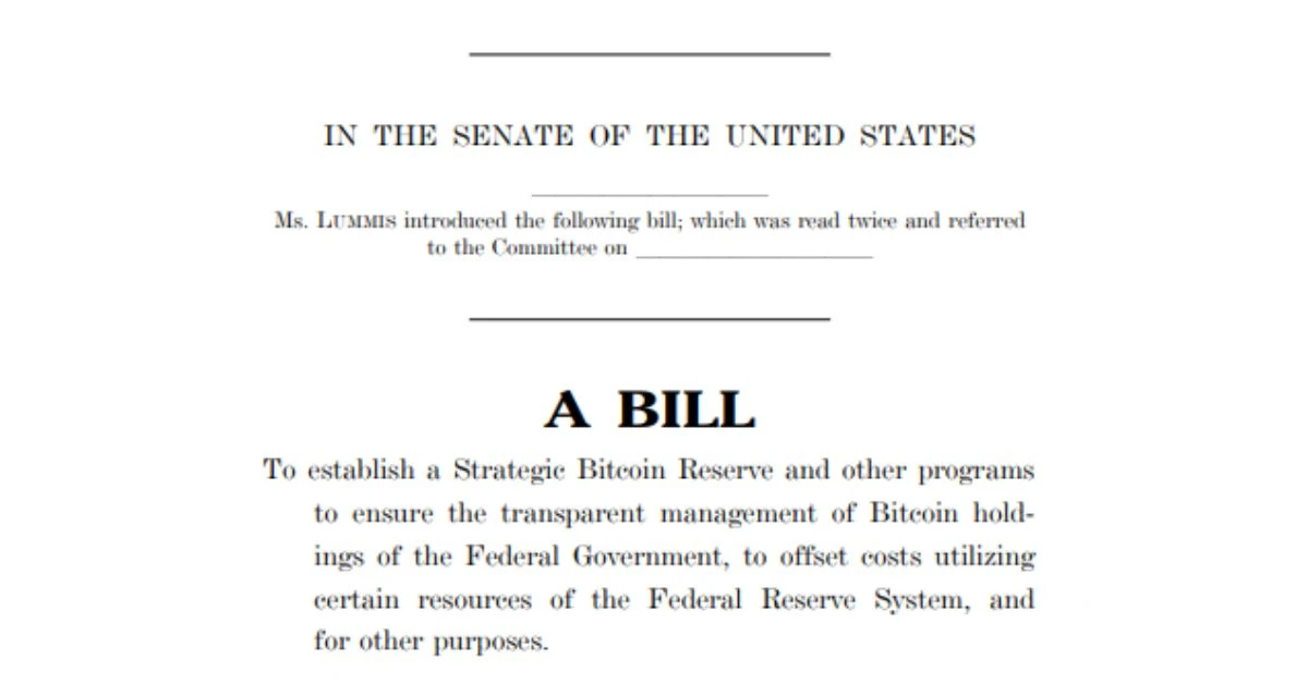 strategic bitcoin reserve bill